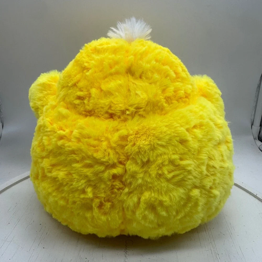 Yellow Duckling Duck Plush Stuffed Animal Round Soft Fat Fuzzy Bird Toy 9